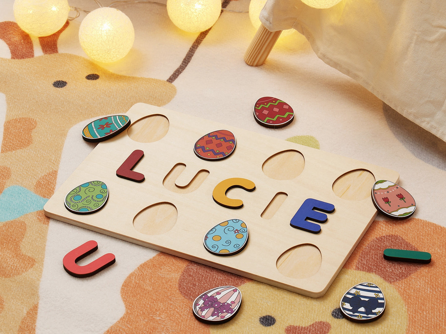 Personalized Kids Name Puzzle | Custom Wooden Name Puzzle | Fun Learning Toy for Children-Resurrection Series 1