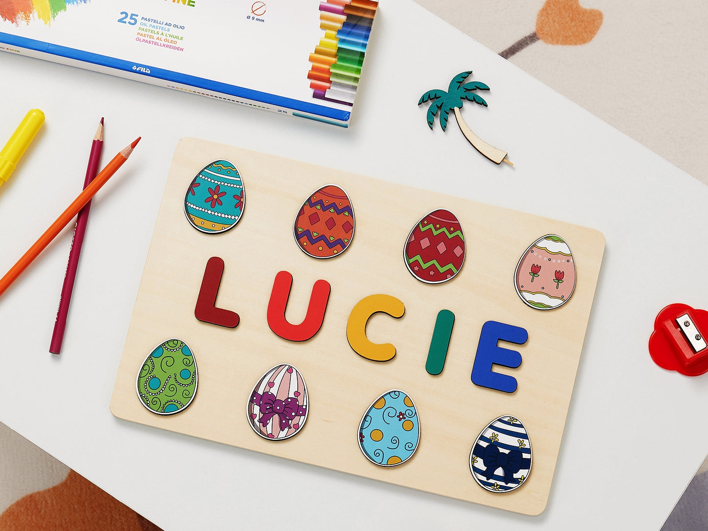 Personalized Kids Name Puzzle | Custom Wooden Name Puzzle | Fun Learning Toy for Children-Resurrection Series 1